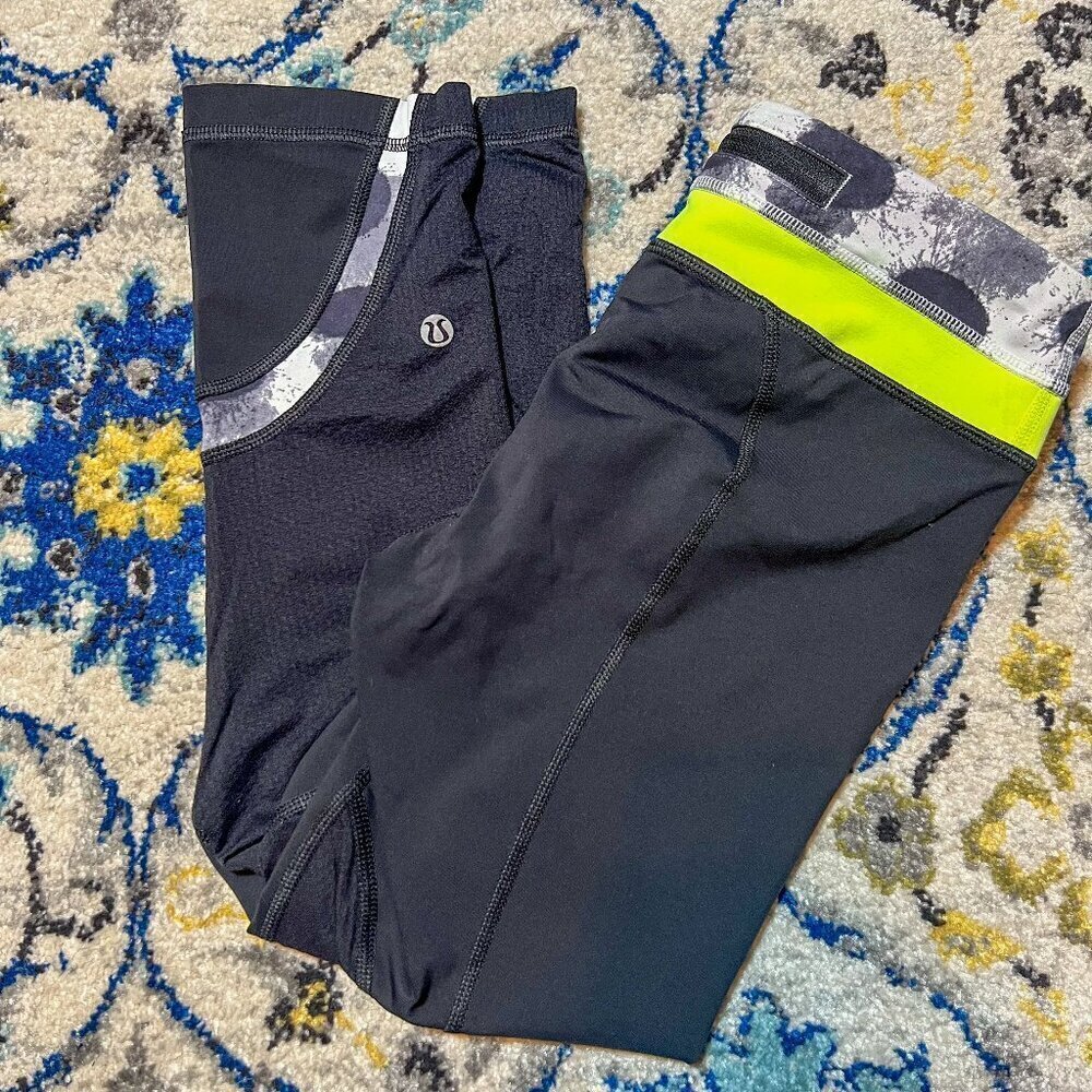 Lululemon Crop Leggings Yellow Size 6